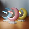 Wiederaufladbare Crescent LED Nachtlicht Cartoon Mond Boot Schreibtischlampe Lernen Lesen Schlafzimmer Schlafen Baby Füttern Augen Lampe Kinder