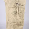 Long Length Cargo Shorts Men Summer Multi Pocket Casual Cotton Elastic Pants Military Tactical Short Breeches 5XL 220715