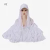 Sjaals Turkse sportieve luxueuze pet hijab hoed op instant hijabs moslim klaar om hoofddoek te dragen wraps chiffon sjaal bandana undercapscarves
