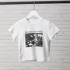 Vintage Classic Rock Graphic Tee Shirt Women Casual Round Neck Short Sleeve Cotton T Summer Sexy Slim Y2k Tops Chic 220326