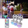 LED GLOW Anal Plug Baz Pürüzsüz Yapay Penis Uzaktan Kumanda Prostat Masaj Genişletici Seksi Oyuncaklar Kadın Erkek Yetişkinler için 18