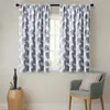 XUNTUO Modern Floral Blackout Short Curtain For Living Room Bedroom Window Curtain For Kitchen Blind Drape Finished 85% Shading 220511