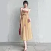 Casual Dresses Sexy Party Dress Women Backless Spaghetti Strap Female Summer Mesh Vintage Vestidos Mujer Ladies Tulle DressCasual CasualCasu