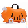 Детский багаж ребенок чемодан шкафчик сумочка для мальчика девочка детская игрушечная коробка рисунок может сидеть на выборе езды J220707