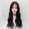 NXY WIGS CENTER 분할 여성 손으로 짠 전면 레이스 헤드 기어 8 개 캐릭터 뱅리스 시뮬레이션 헤어 한국 자연수 파 패턴 풀 220527