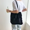 Sacs de soirée Casual Ruffles Sac à bandoulière en nylon Designer Femmes Grand sac à main et sac à main Fourre-tout matelassé 2022 Summer Shopper Grande capacitéSoirée