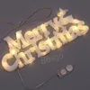 메리 크리스마스 3D 조명 LED 크리스마스 편지 장식 라이트 Xmas 트리 교수형 장식 램프 치수 홈 파티 장식 BH7173 TYJ