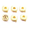 Argent Or Métal 18 MM Ginger Snap Button Base Pendentif Charms pour DIY Snaps Boutons Collier Boucles D'oreilles Collier Bijoux Accessoires