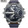 Wristwatches Oulm 3548 Famous Designer Mens Watches Top Quartz Watch Big Dial Military Wristwatch Relogio Masculino