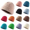 Beanie/Skull Caps Sticked Hats For Women Men Skull Cap Beanie Hat Winter Retro Brimlös Baggy Melon Cuff Docker Fisherman Beanies #T2P pros2