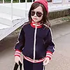 男の子の子供服の女の子セットトラックスーツスーツレタープリント2PCSデザイナージャケットパンツスーツチドレンカジュアルスポーツ服90-130 2スタイルズ185