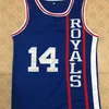 Xflsp #14 Oscar ROBERTSON Cincinatti Royals Vintage Throwback Basketbal Jerseys, Retro Heren Aangepaste Borduur- en Gestikte Jersey