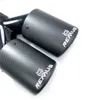 1 PCS Top Kwaliteit REMUS Dual Matt Carbon Black roestvrijstalen uitlaatpunten uitlaatpijpen voor alle auto -uitlaatsystemen