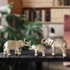 Family Figurine resin Thailand elephant statue for office Living room handmade home decorations cute Animals ornaments 220617