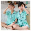 Summer Children s Pajamas Sets For Girls Teen Girl Boy Nightwear for Kids Teens 220714