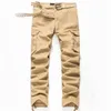 BOLUBAO Pantaloni cargo da uomo multi tasche Pantaloni mimetici militari Pantaloni in vita elastica 220330