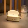 Night Lights Children Light USB Charging Bread Maker Bedroom Decor Dimming Emotional Timing Mood Sleeping LampsNight