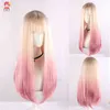 私のドレスアップダーリンマリンキタガワコスプレウィッグピンクグラディエントロングヘアコスプレロリータヘアコスチュームY2204089687939