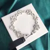 Violetta armband blommor ord armband utan färgade diamant damsmycken