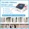 808nm et 3 longueurs d'onde 755 808 1064nm Diode Laser indolore en permanence visage corps épilation rajeunissement de la peau épilation traitement équipement professionnel