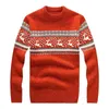 Men's Sweaters Mens Ugly Christmas Red Fashion High Quality Thicken Wool Sweater For Men Knitted Pullover Tops Pull Homme S-3XLMen's