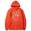 Bad Bunny drôle sweats à capuche vêtements coréens pull décontracté Harajuku sweat hommes/femmes à capuche Hip Hop sweat à capuche mâle 220607