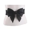 Cinture Elastico Cintura donna larga Cintura Bowknot per cinghie più lunghe Cravatte Fiocco grande Decorazione abito da donnaCinture