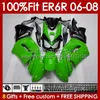 OEM Bodys Kit voor Kawasaki Green Stock Ninja 650R ER6 650 R ER 6 F 06-08 Carrosserie 139No.4 650-R ER 6F 650R-ER6F ER-6F 2006 2007 2008 ER6F 06 07 08 Injectie Mold Fairings