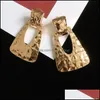 Boucle d'oreille Retour Bijoux Résultats Composants Mode Boucles d'oreilles pour femmes Charme Rond Géométrique Or Cadeau Drop Livraison 2021 Fiqyw