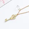 Sailormoon Designer Top Quality Pendant Halsband Anime Key Necklace Gold Magic Wand Heart For Girls Women Dainty Crystal Jewelry Bulkpendant