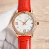 Masowe mechaniczne eleganckie zegarek damski 35 mm ze stali nierdzewnej skórzana skórzana szafir kryształowe ostrygi wieczne zegarki designerskie luksusowe zegarki Montre de lukse wysokiej jakości
