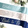 Personalized Custom Future Mrs Sash Hen Bachelorette Birthday Party Sashes Accessories Bridal Shower Team Bride Engagement Gifts 220707