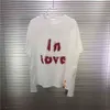 Oversized db in love t shirt mannen vrouwen vernietigen t-shirts 210420