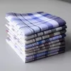 5pcs Lot Square Plaid Stripe Handkerchiefs Men Classic Vintage Pocket Cotton Towel For Wedding Party 38 38cm Random