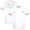 フォーミュラ1ドライバーTシャツF1レーシングサマーカジュアルTシャツチームロゴポロシャツカスタムエクストリームスポーツティープラス短袖249H