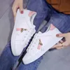 23 New Spring Autumn Female Tennis Fashion White Shoes Woman's Leather Solid Color Casual Basketball Footwears Plus Size customization style unisex loafers Sports