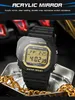 Sanda Fashion Sports de plein air Montres Militaires imperméables Montres Militaires Rétro Digital LED Watch Electronics Relógio Masculino