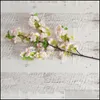 Ghirlande di fiori decorativi Forniture per feste festive Giardino domestico Simation Cherry Blossom Mti Color Fiore artificiale Decorazioni di nozze Novità