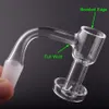 20mm Mini Fully Weld Quartz Terp Slurper Banger Smoking Nail with Beveled Edge Domeless HQ Spin Vacuum Nails for Glass Water Bongs