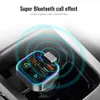 Bluetooth FM -sändare Wireless FM Car Adapter MP3 Musikspelare FM Cars Radio Audio Remottagare QC3.0 Typ C 20W PD Snabb snabbladdning 3 USB Ports Charger Kit