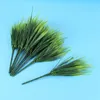 Couronnes de fleurs décoratives -40 pièces plantes artificielles d'extérieur faux arbustes de verdure en plastique herbe de blé boîte de fenêtre véranda jardinière suspendue
