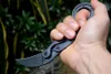 Couteaux de sauvetage de survie à griffe mécanique Y-START Karambit CS GO Cutter D2 lame une poignée en acier massif avec gaine Kydex