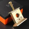 2023 New Luxury Cigar Cutter lama da tavolo affilata forbici per sigari in acciaio inossidabile tagliasigari professionale apri foro