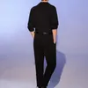 Pantalons pour hommes Été Vêtements pour hommes Mode Combinaison Slim Salopette Tendance Pantalon Casual Mâle Plus Taille Personnalité Costumes de scèneHommes
