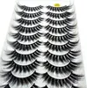 2 10 Pairs 100 Real Mink Eyelashes 3D Natural False Lashes Soft Eyelash Extension Makeup Kit Cilios 220524