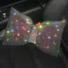 Almofadas de assento bling cristal diamante carco de pescoço pillow almofada de almofada automática suporte de cabeça protetor automóvel