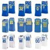 NCAA 농구 대학 UCLA Bruins Reggie Miller Jersey 31 Bill Walton 32 Russell Westbrook 0 Jrue Holiday 21 Lonzo Ball 2 Zach Lavine University 사용자 정의 번호