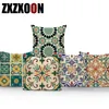 Kuddfodral Dekorativa kuddar Case Boho Vintage Geometric Polyester Cushion Cover för SOFA CAR HOME SOCH 220623