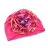 Musulman Fleur Chapeau Noir Hijab Turban Cap Élastique D'été Coton Bonnet Islam Dames Floral Tête Couverture Pour Les Femmes Bandana Foulard