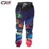 Fashion Man Sweatpants 3D Starry Sky Sugar Funny Streetwear Mens Pants Whole body printing Oversized Trousers 220623